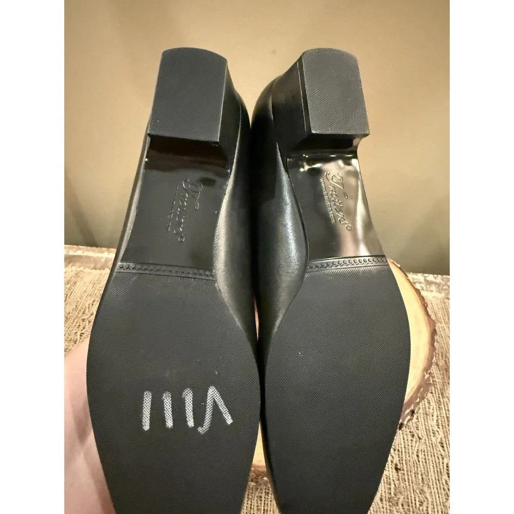 Trotters T3235-001 DORIS Women's NEW Low Heeled Pump Black Sz-6N